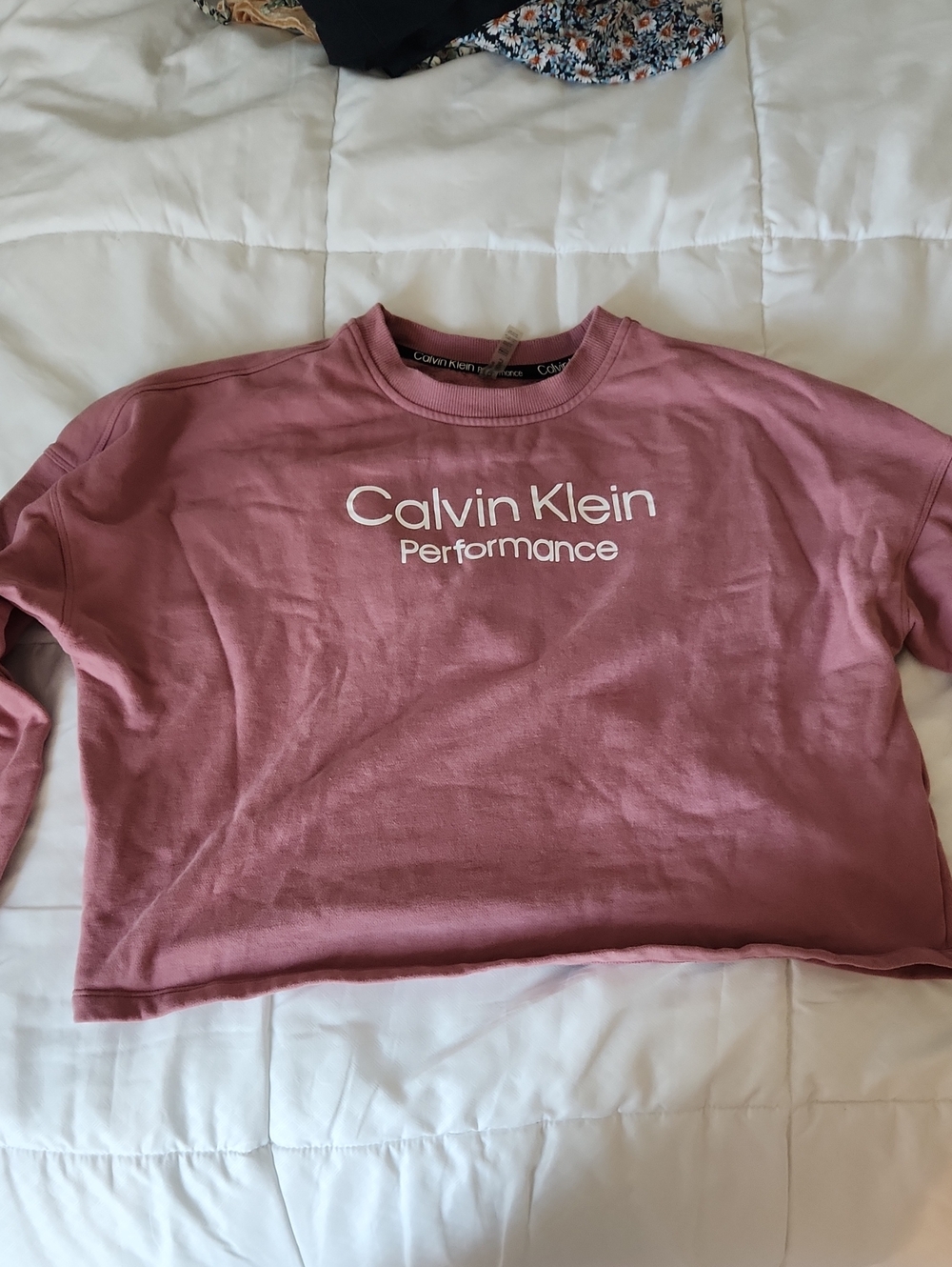 Calvin Klein Performance Rose Mauve Crewneck Sweatshirt